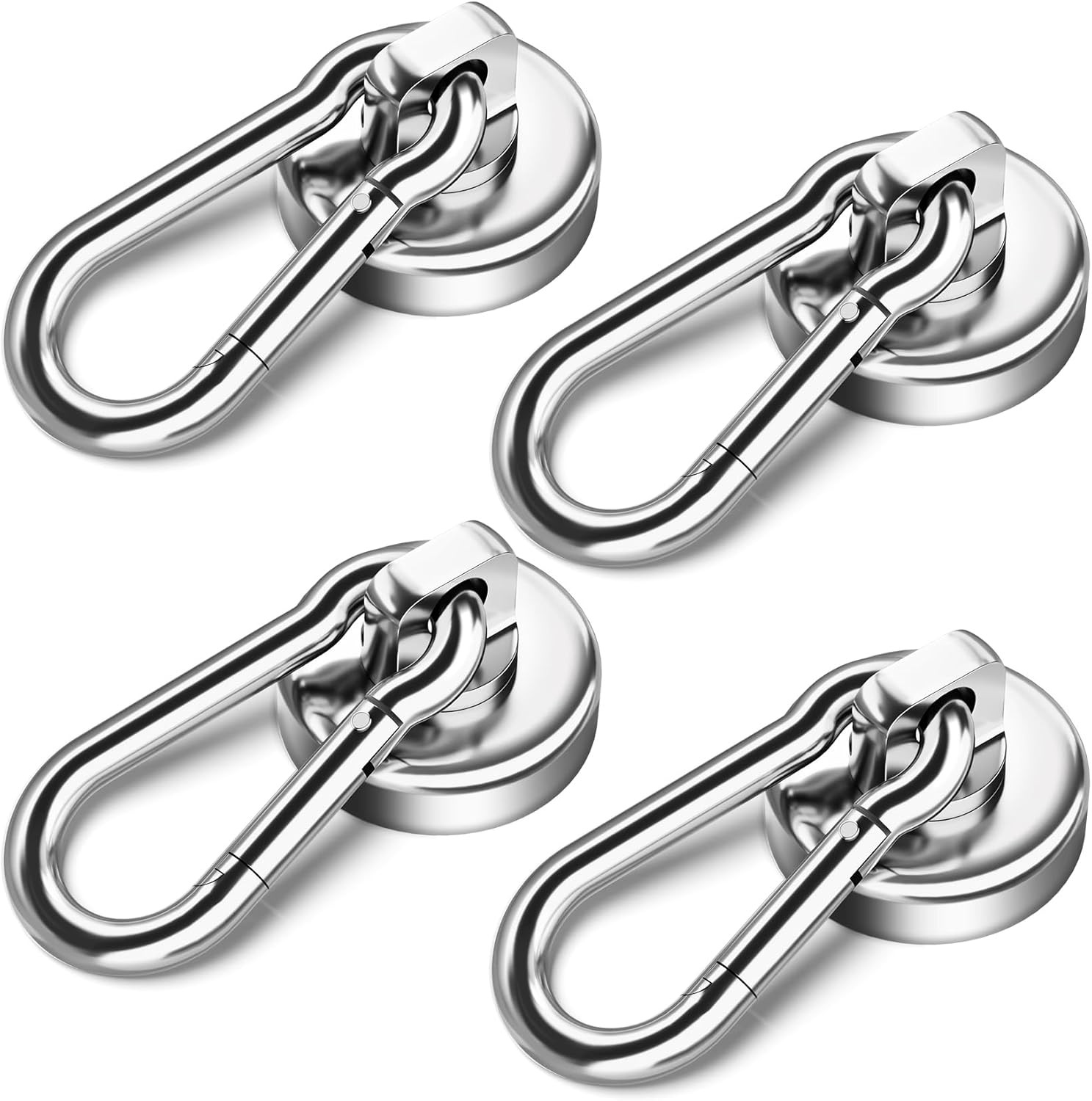 4 Pack Heavy Duty Magnetic Hooks for Cruise Cabins, 50 Lbs Strong