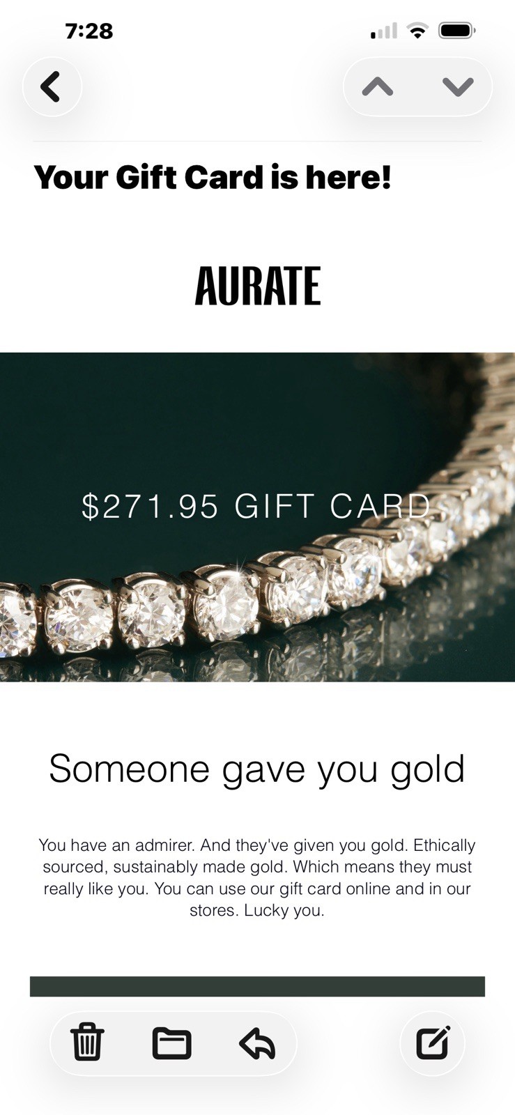 Aurate New York Jewelry GIFT CARD