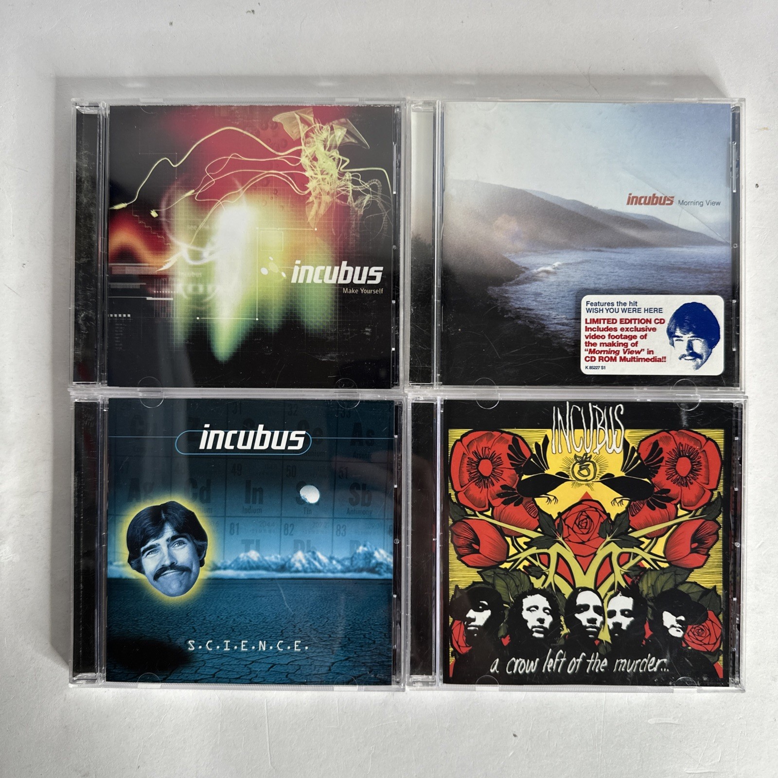 RARE! CD Lot Of 4 Incubus CDs Science Morning View Make Yourself 90’s Alt