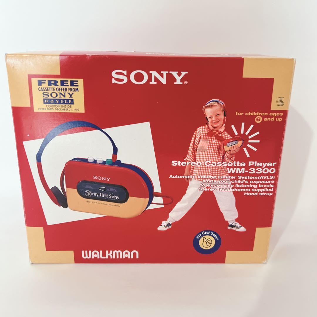 Hard To Obtain Item Sony WM-3300 My First Playback OK Genuine Box