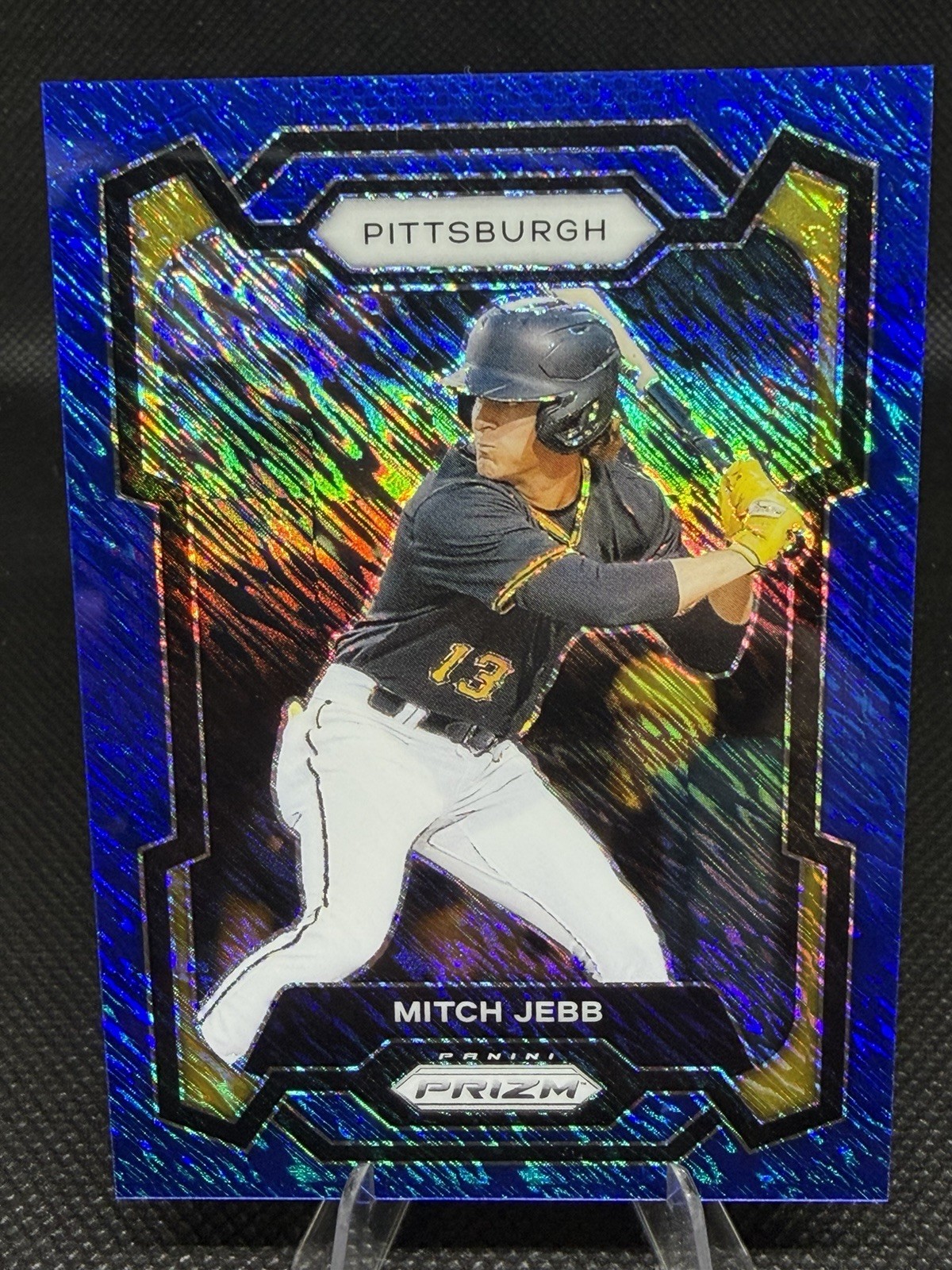 Mitch Jebb 2024 Panini Prizm Baseball Blue Shimmer Prizm /15 FOTL Pirates