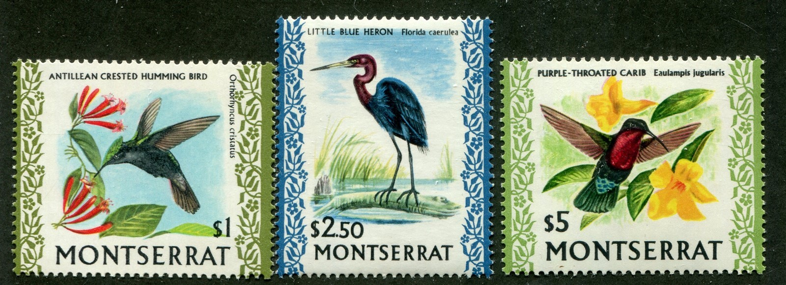 Montserrat #241, 242, 243 Mint