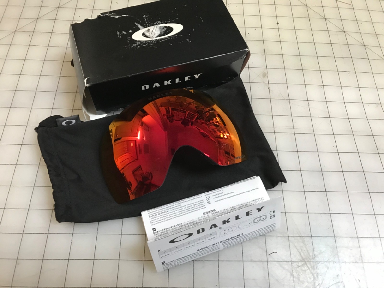 Oakley Flight Deck L Replacement Lens Only Prizm Snow Torch Iridium New