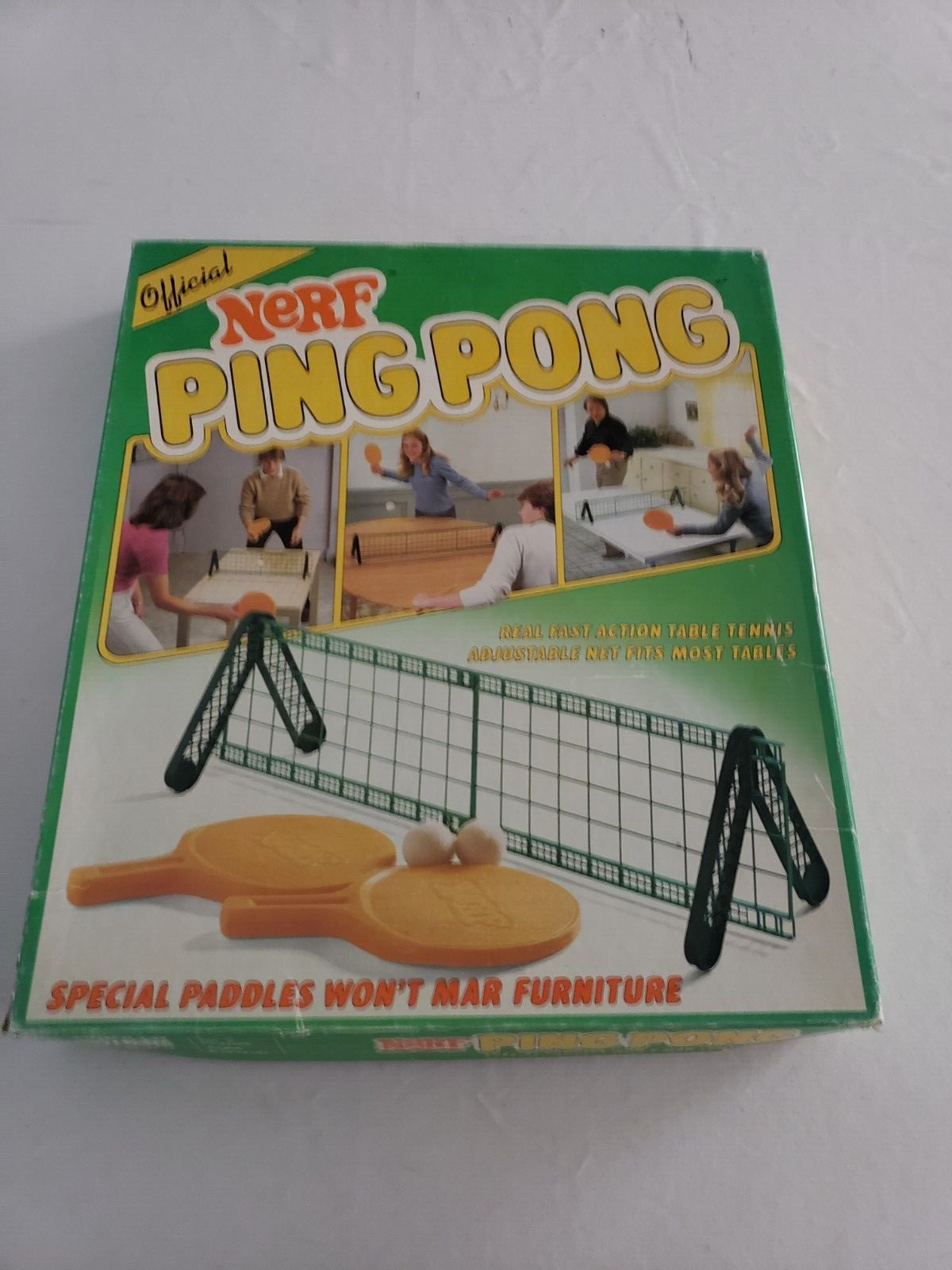 Parker Bros VTG 1982 Nerf PING PONG Table Top Tennis Game