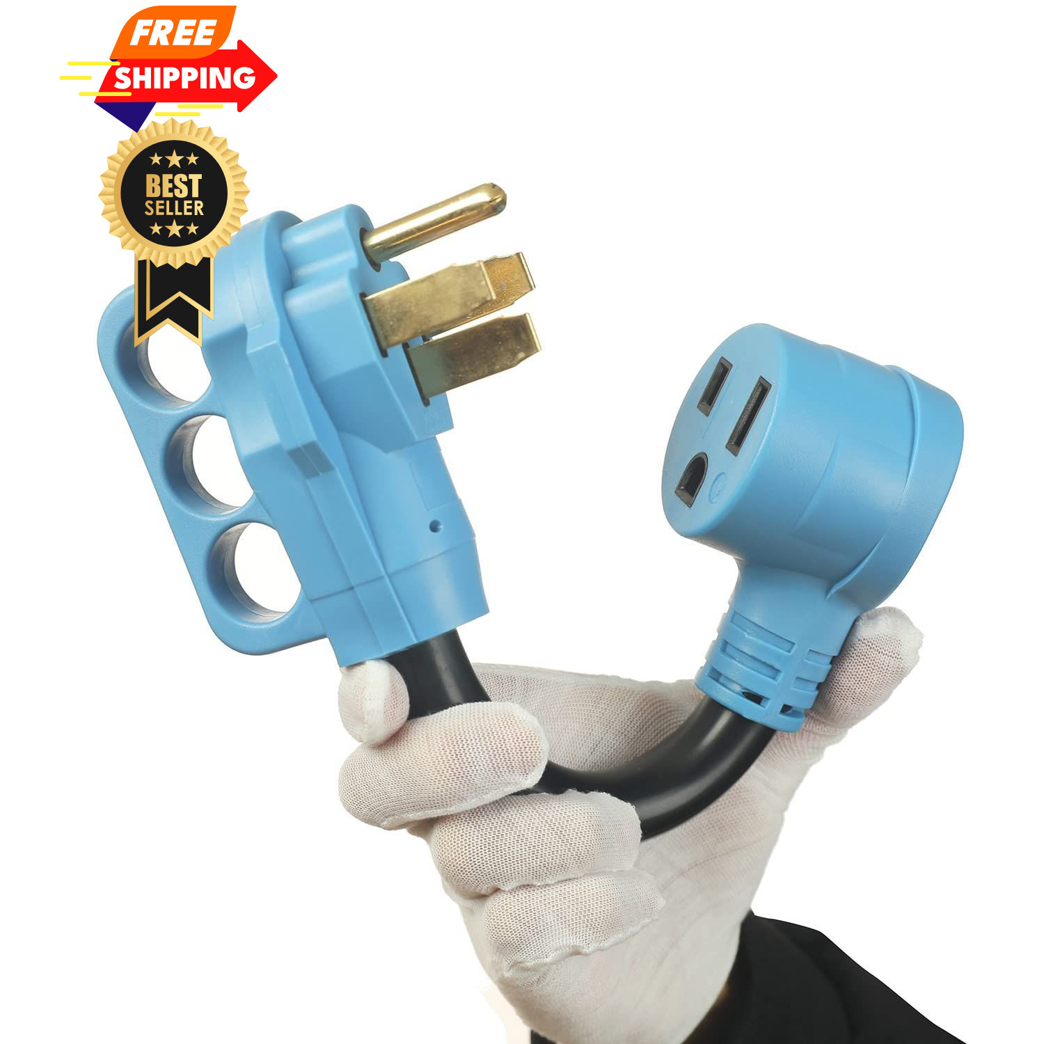 RV Plug 50 Amp to Welder Power Adapter,NEMA 14-50P NEMA 6-50R 