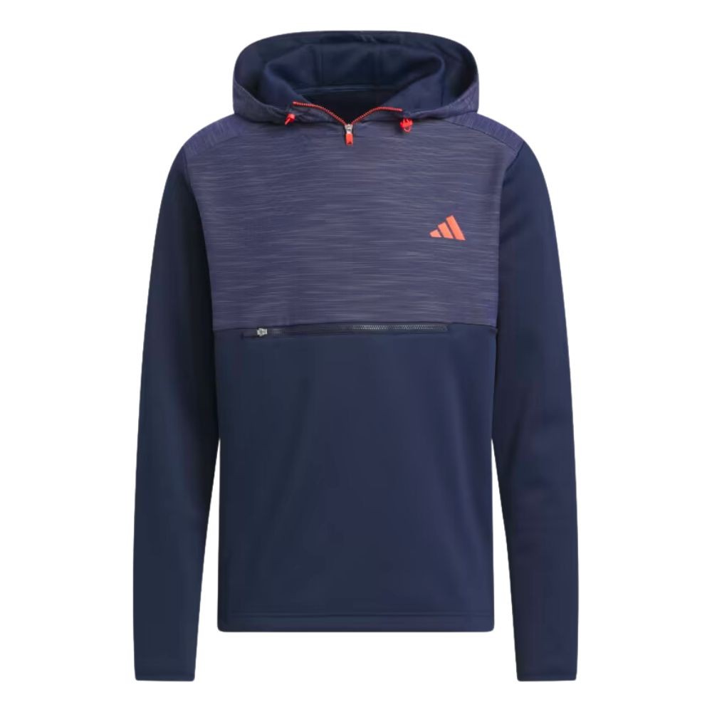 Adidas Mens Golf Textured Anorak Pullover -  Collegiate Navy - S