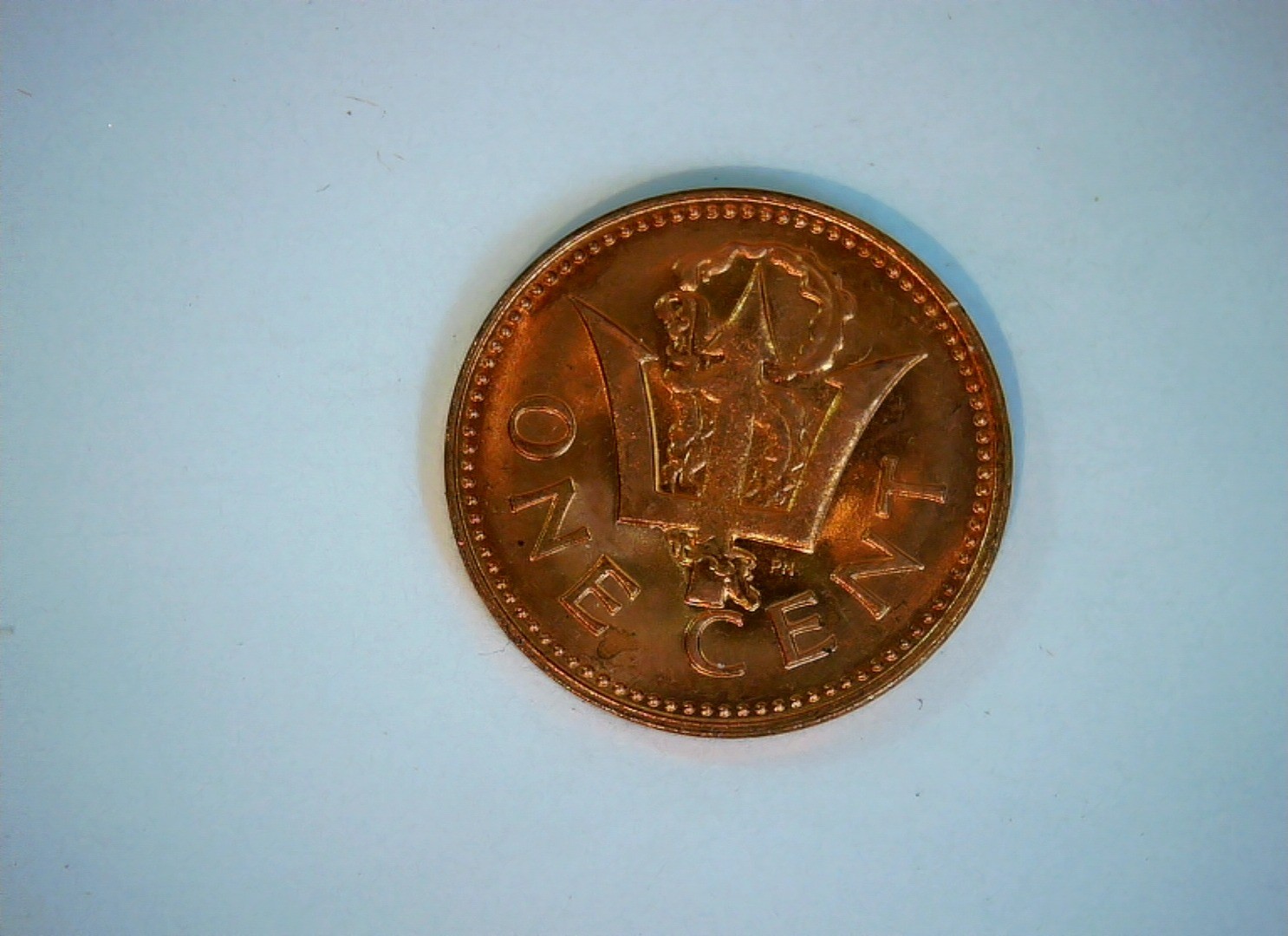 Barbados 1973 1 Cent Barbados cent (coat of arms / trident) Coin