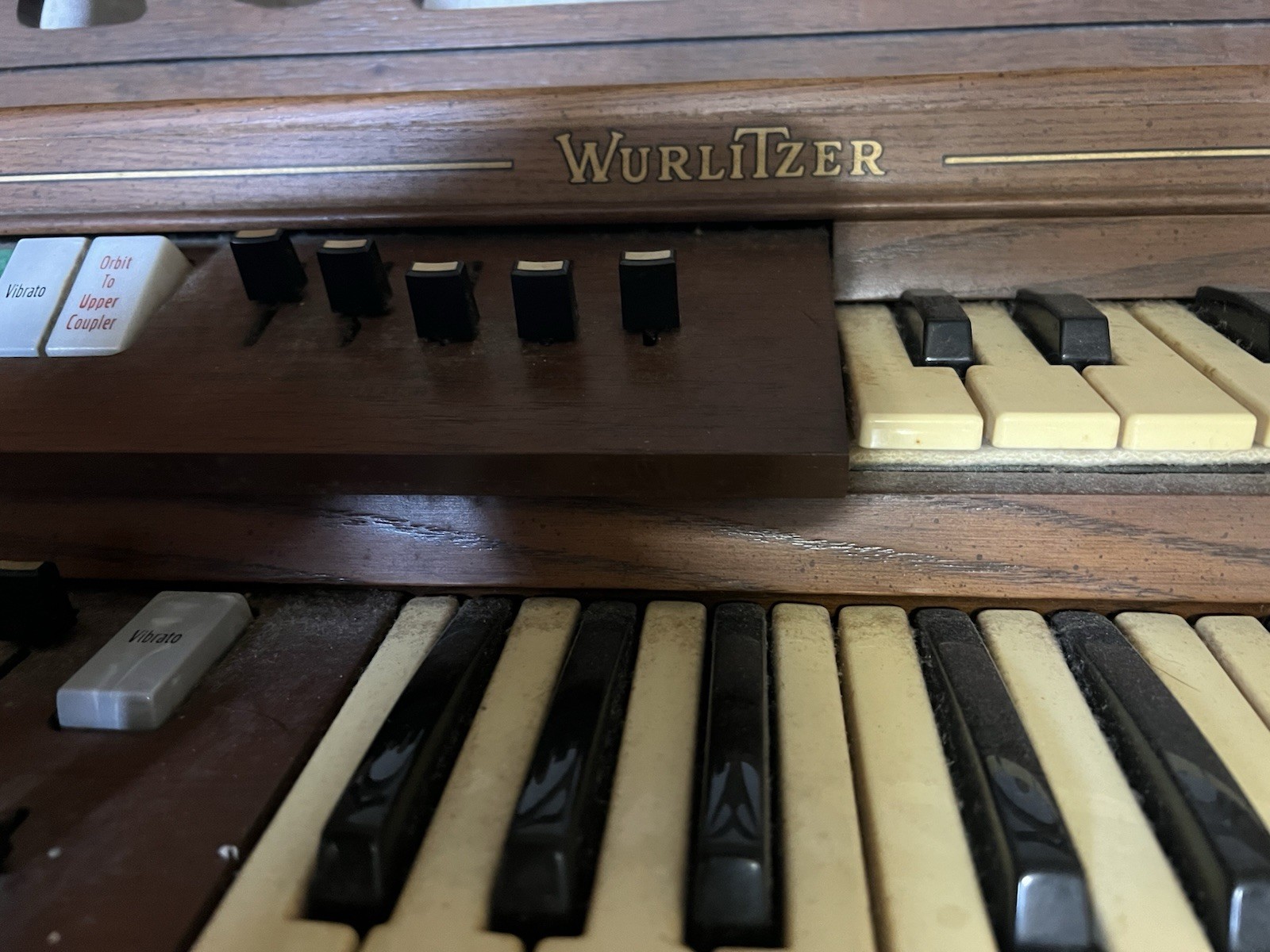 Wurlitzer Vintage Organ Memory Chords Funmaker Wood Finish Multiple Keyboards