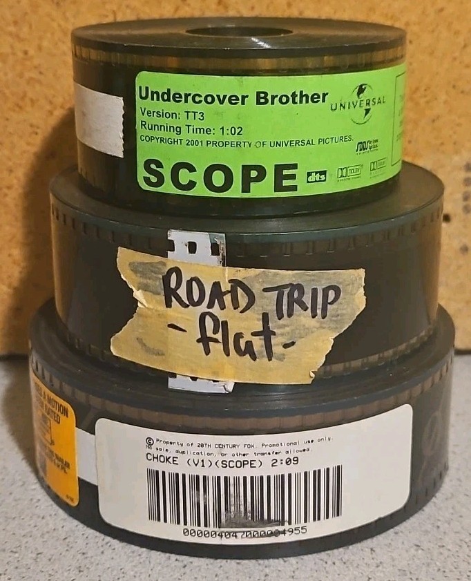 35mm Movie Film Trailer Lot Of 3 Undercover Brother Road Trip Choke New Used