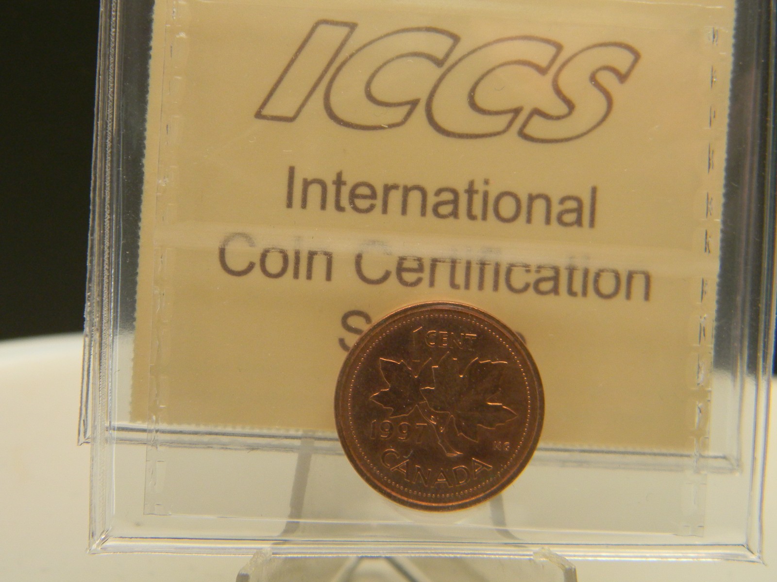 Canada 1 cent 1997 ICCS MS 65 Elisabeth II Small Penny Coin