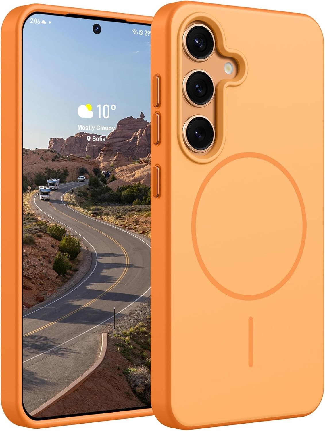 Magnetic Case for Samsung Galaxy S24 Plus, Durable Shockproof Protective Cover