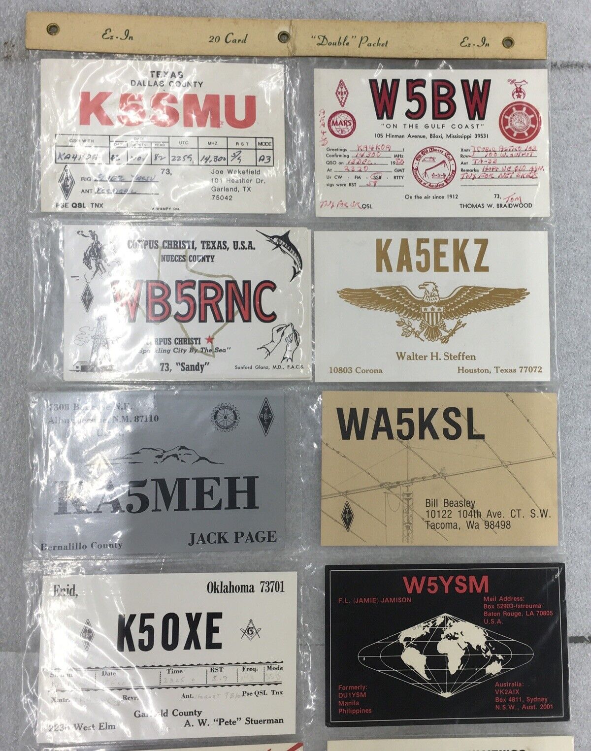 Old Radio Station Operator Post Cards (Lot Of 99) C-6