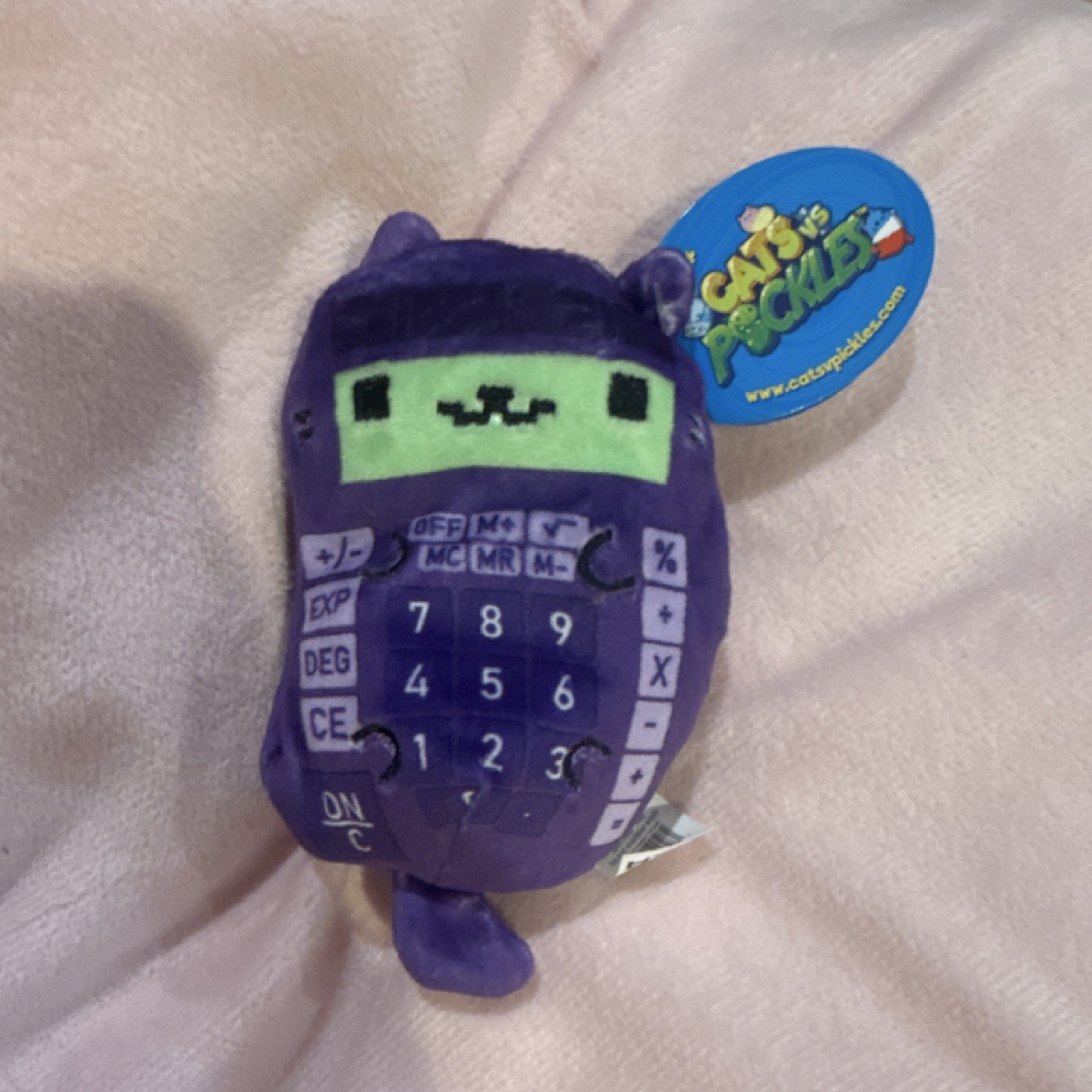 Cats vs Pickles RARE Calculator Cat Beanbag Plush Toy 2021