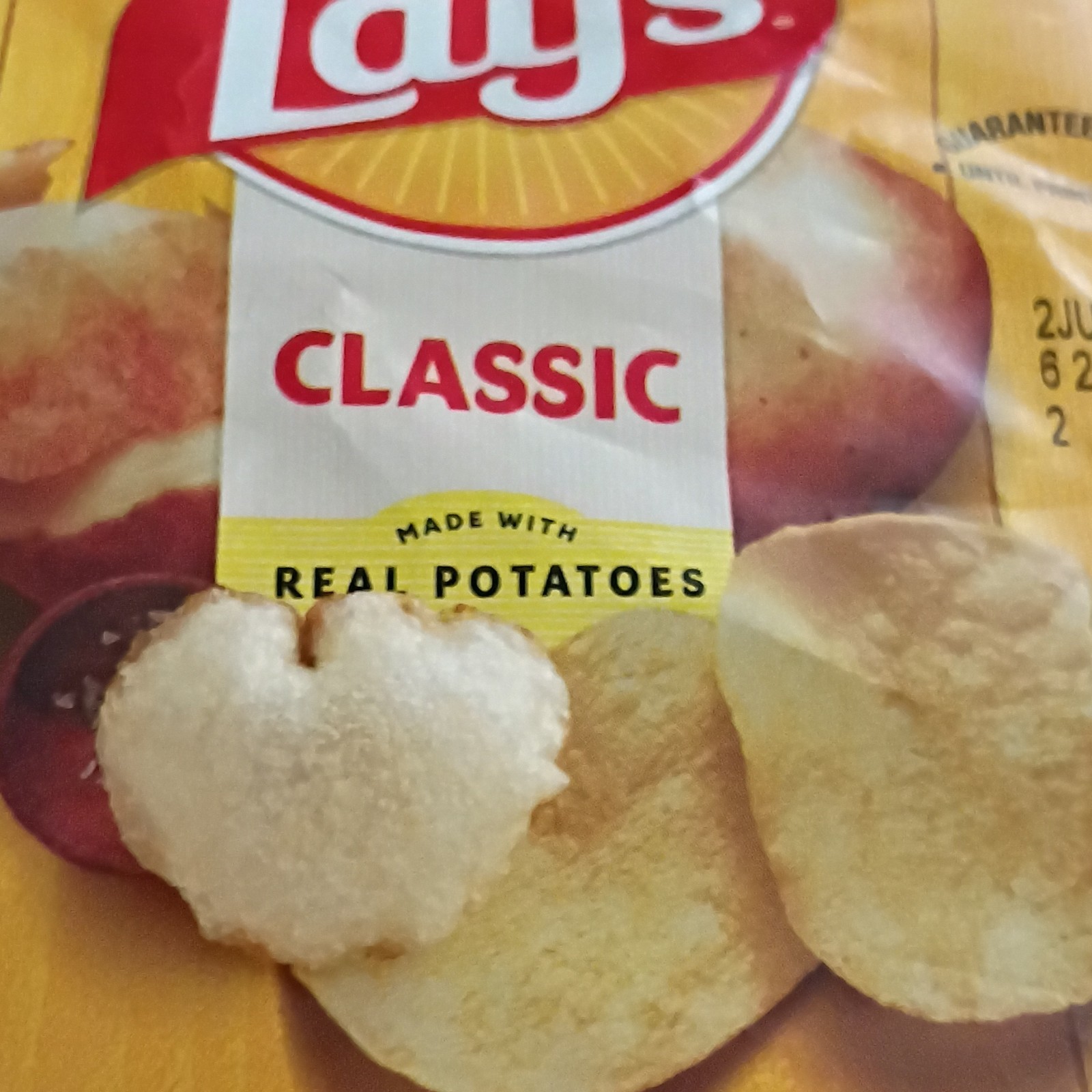 Lay's Heart-Shaped Classic Potato Chip Snack Food Novelty