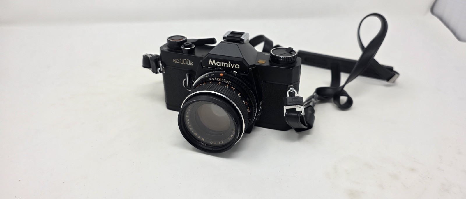 Mamiya NC1000s Black SLR Film Camera with Lens and Strap Vintage Photography