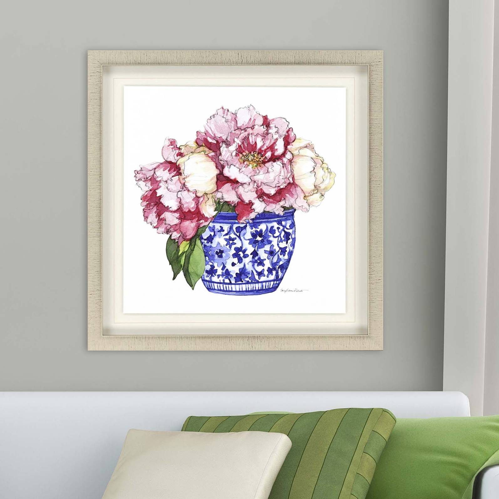 Pretty Petals I 32" Square Framed Wall Art