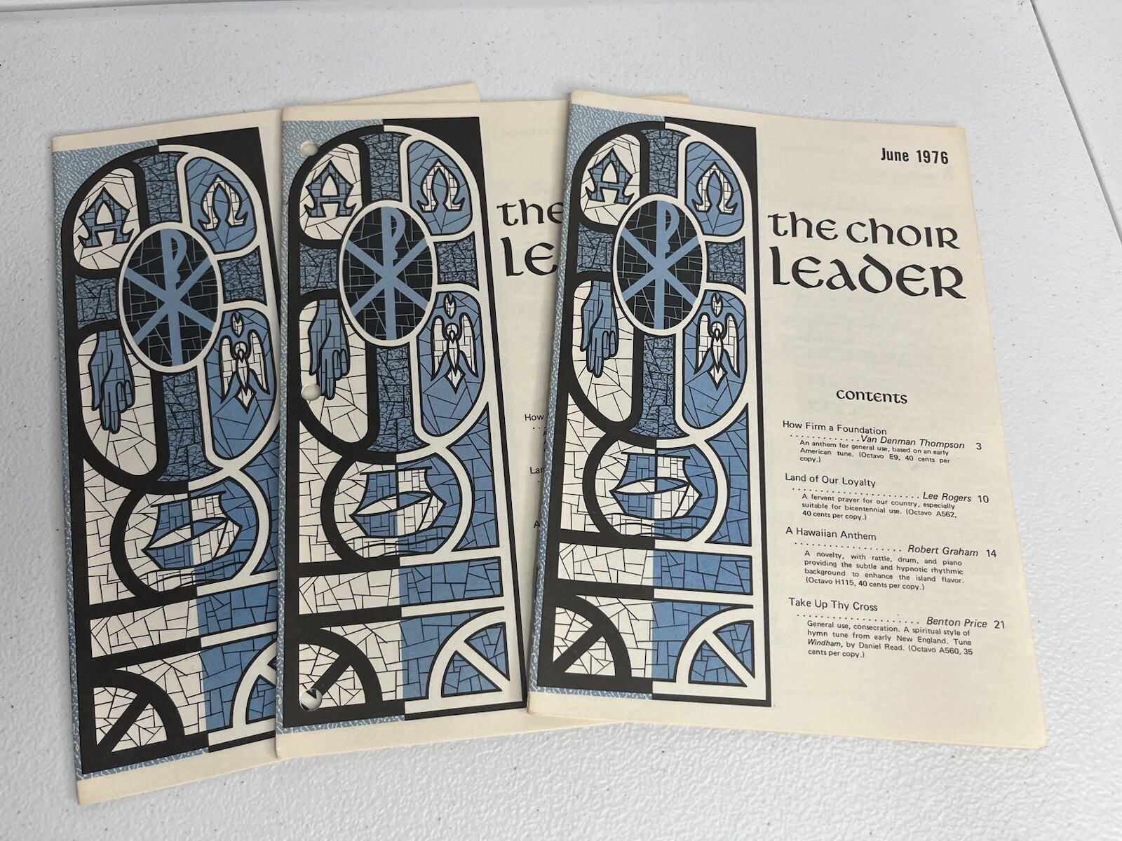 The Choir Leader June 1976 Lot Of 3 Song Book Sheet Music