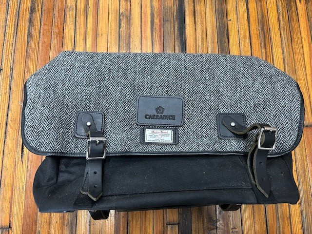 NOS NEW Carradice Brompton Stockport city folder bag  Harris tweed 16L