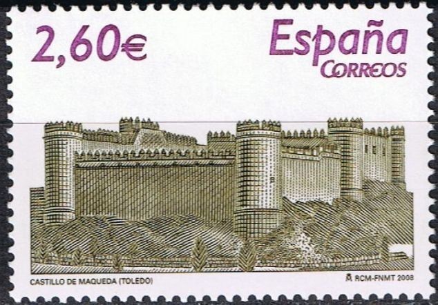 Spain 2008 Edifil 4439 Stamp ** Spanish Castles Maqueda Castle Toledo