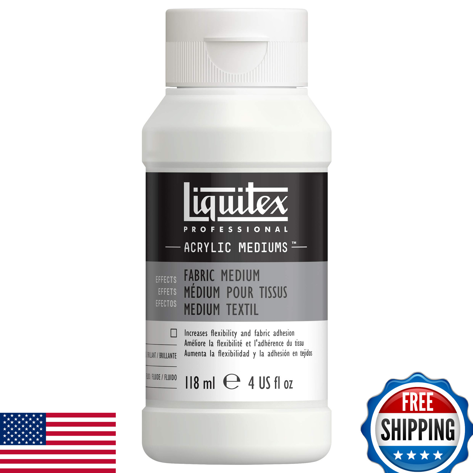 Liquitex Professional Effects Medium, 118ml (4oz) - Fabric, Textile & Apparel