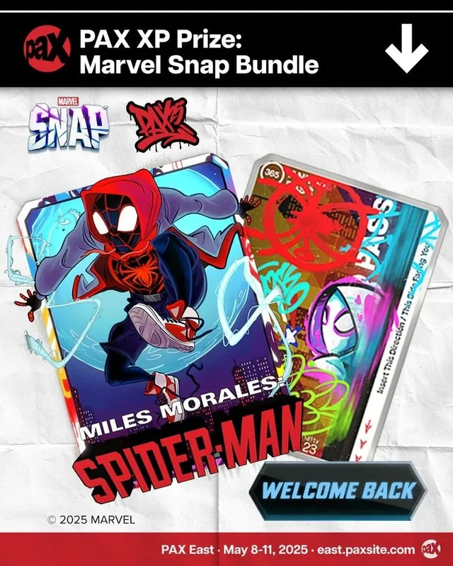 Marvel Snap PAX 2025 Exclusive Code Miles Morales SpiderMan (DIGITAL CODE)