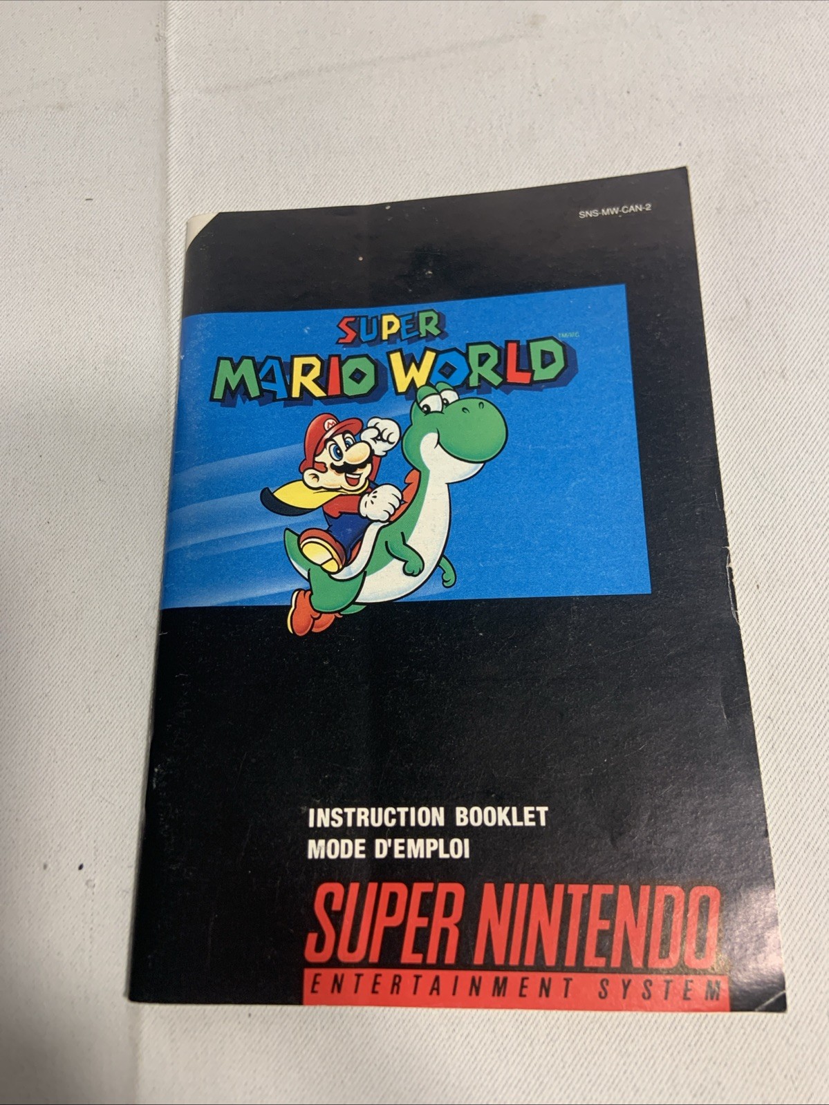 Super Mario World (SNES, 1991) Manual Only!