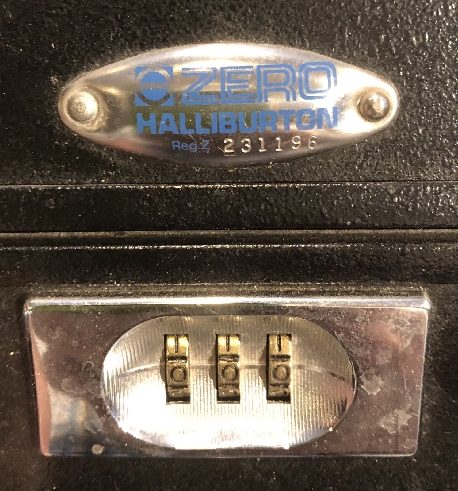 Vtg Halliburton Zero Black Metal Padded Briefcase With Uncut Foam Interior