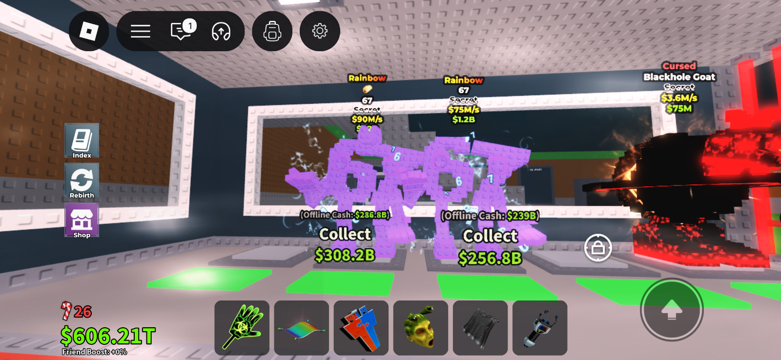 2 rainbow 67s one taco and one with only rainbow mutation