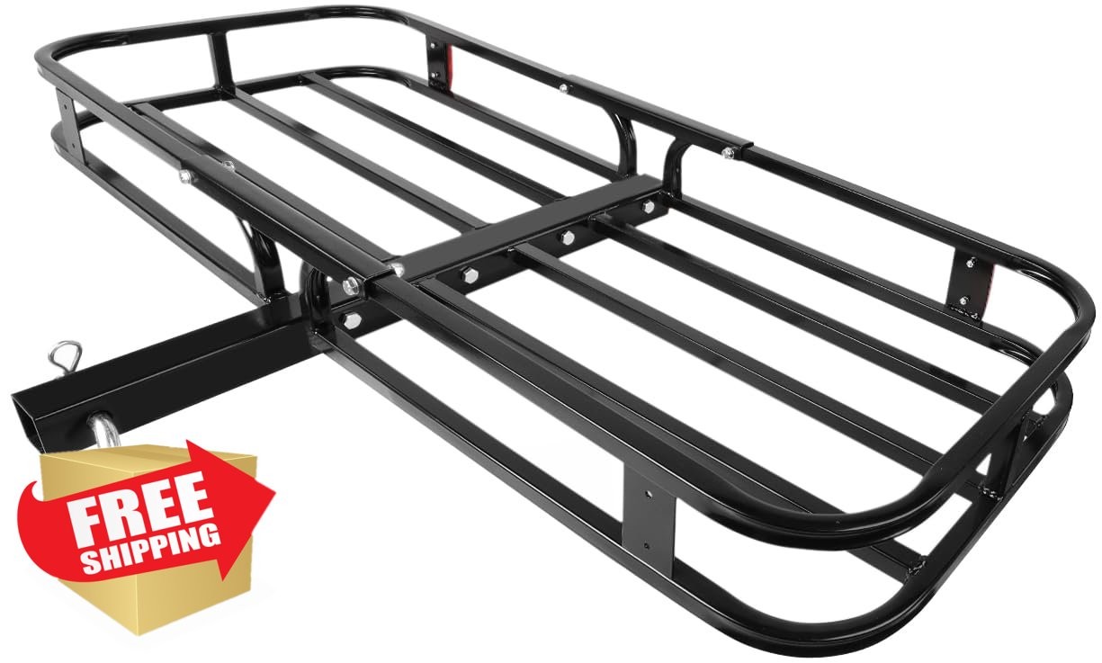 MaxxHaul 53" Hitch Cargo Carrier Steel Black 2" Receiver