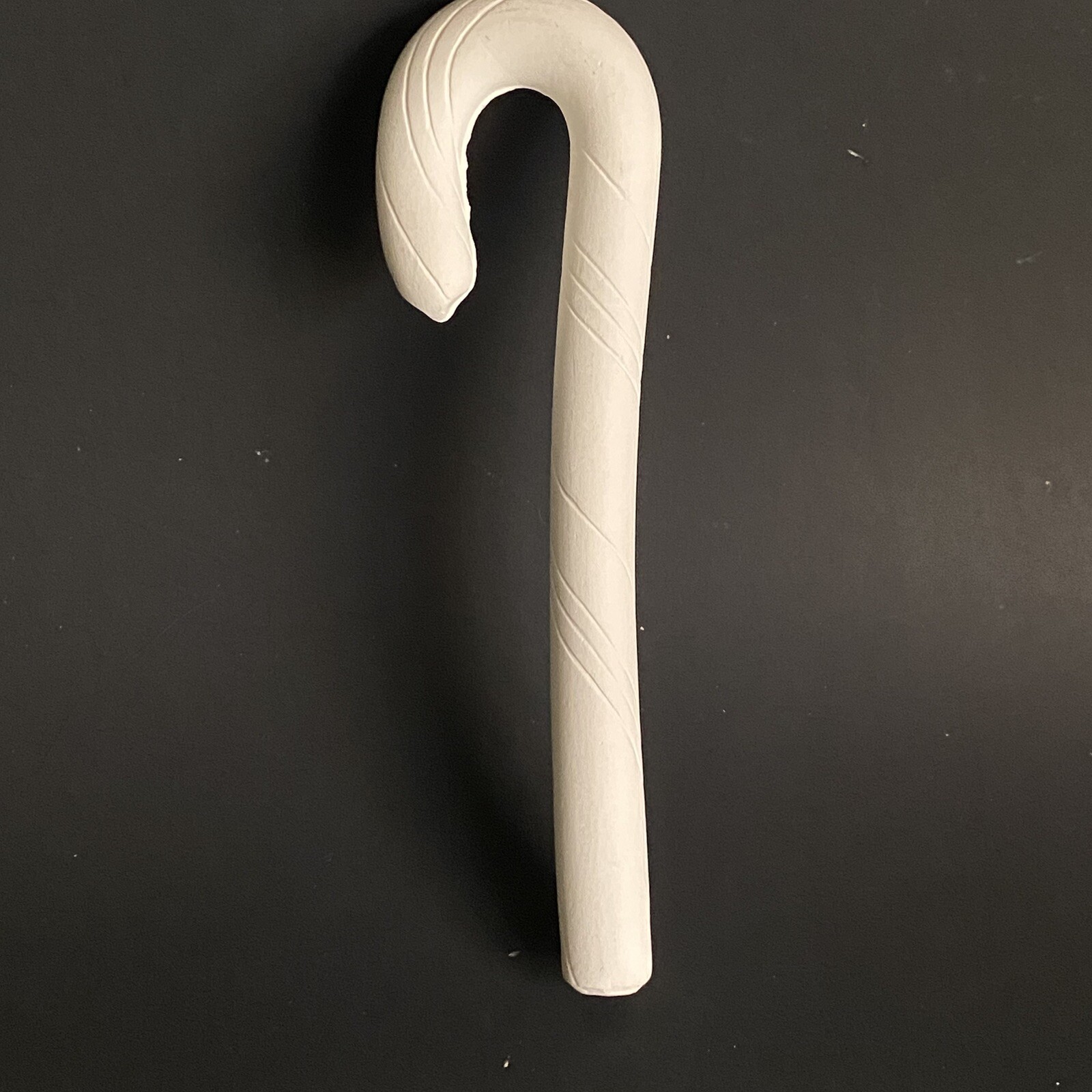 Vintage Mold Ceramic Bisque Medium Size Candy Cane Unfinished Ready To Paint DIY