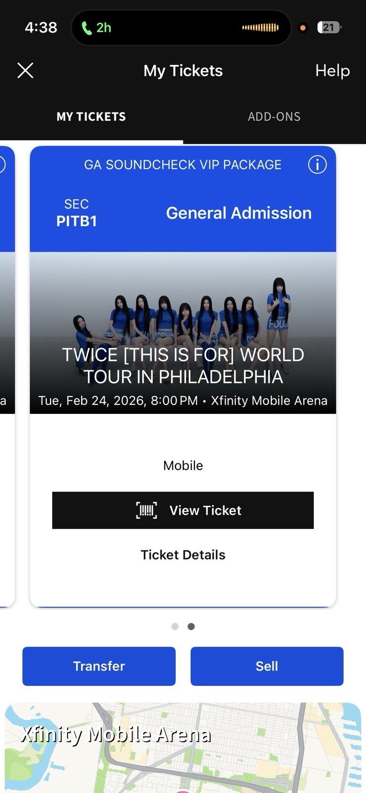 Twice (This Is For World Tour 2026) Philadelphia, PA VIP Pit B Ticket