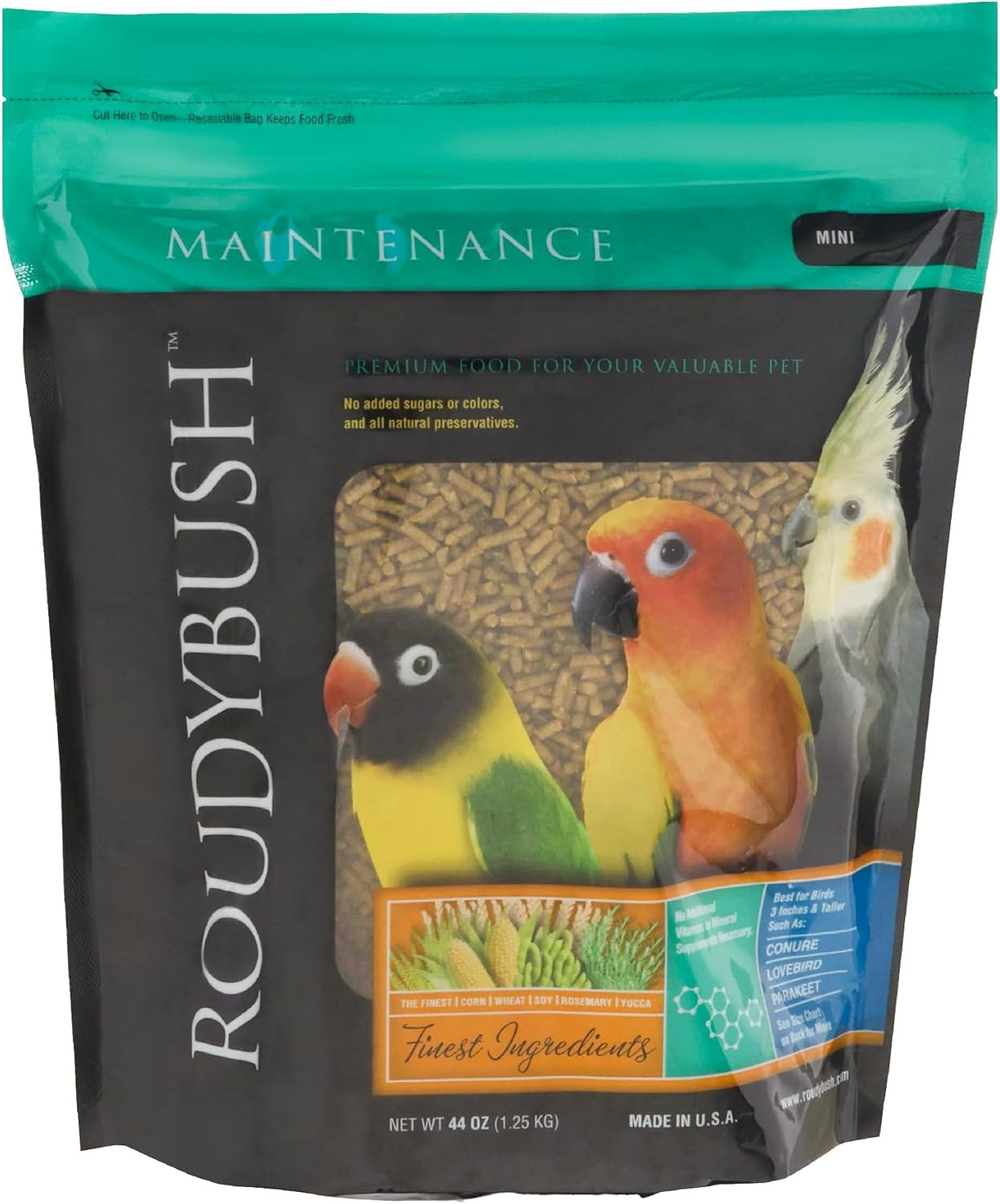 Daily Maintenance Bird Food, Mini, 44-Ounce