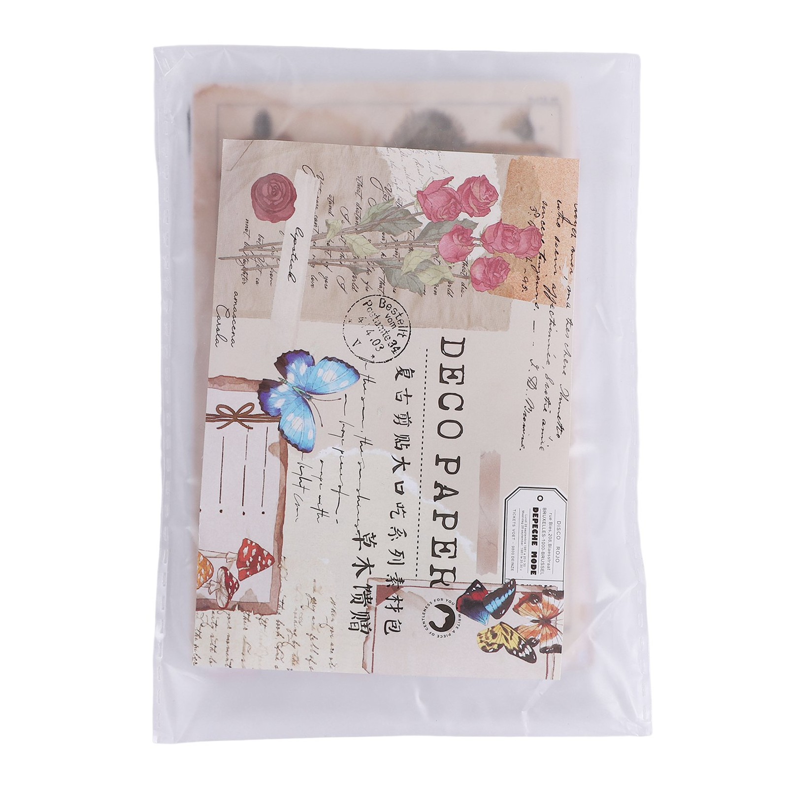 200 Pieces Vintage Scrapbook Supplies Pack for Junk Journal Planners DIY 9960