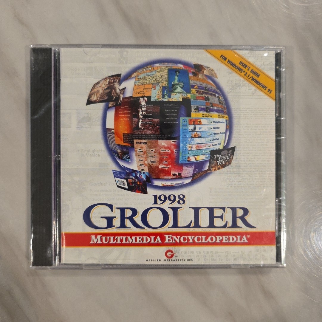 1998 GROLIER Multimedia Encyclopedia PC CD-ROM) New!