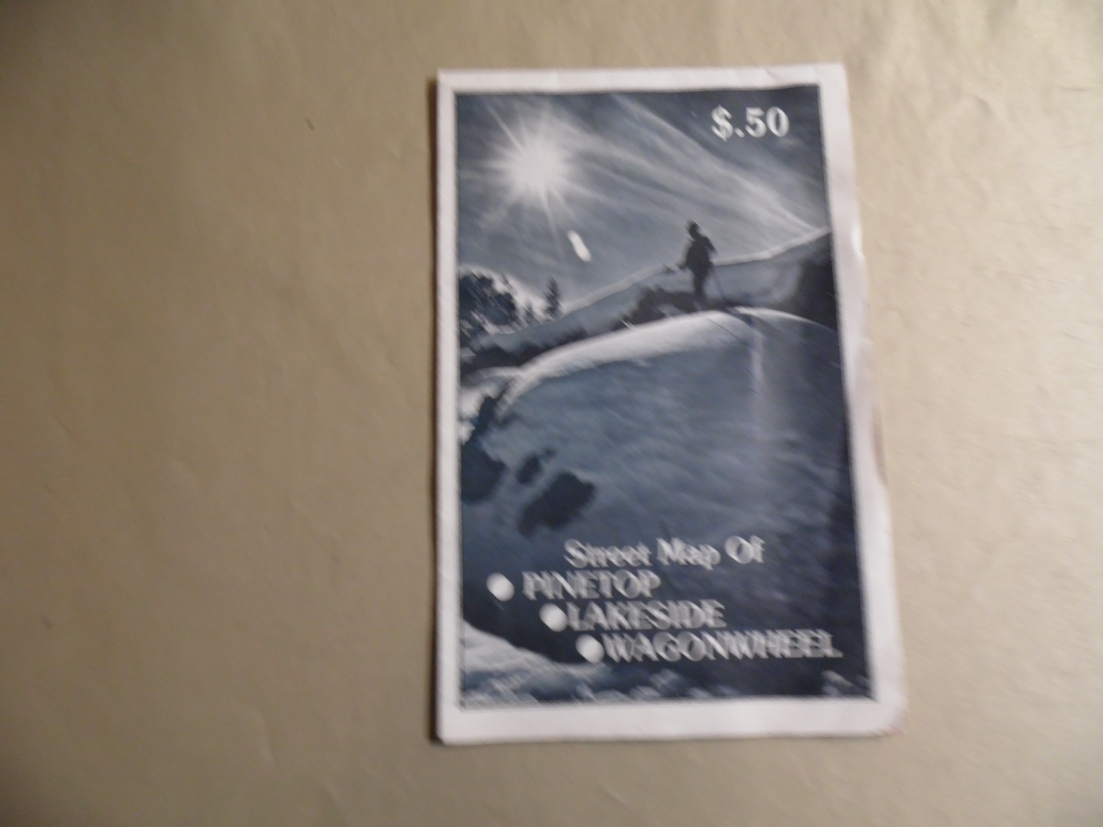 Street Map of Pinetop Lakeside Wagonwheel Arizona / Free Domestic Shipping