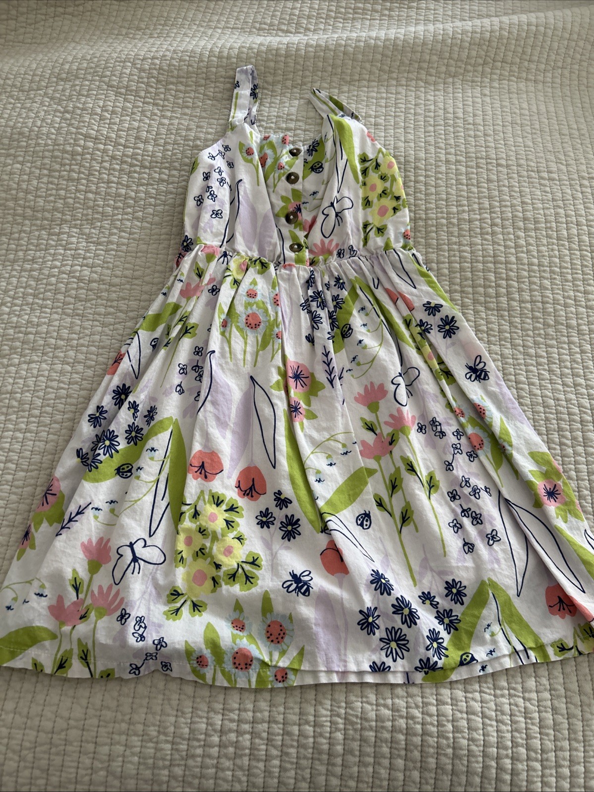 Cat & Jack Girls Floral Dress Elastic Waist