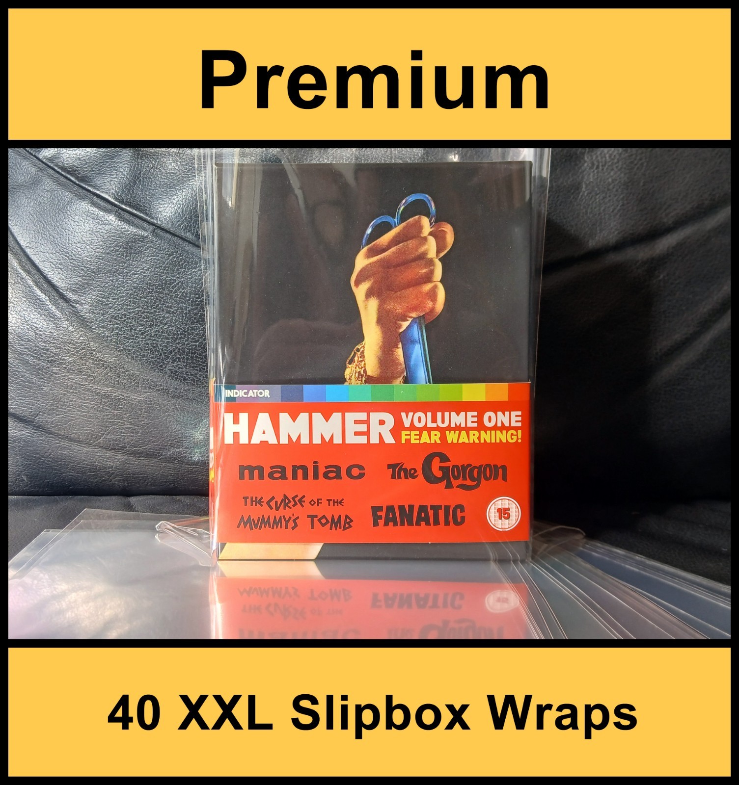 Premium XXL Blu Ray Slipbox Wraps / Sleeves (Pack of 40)