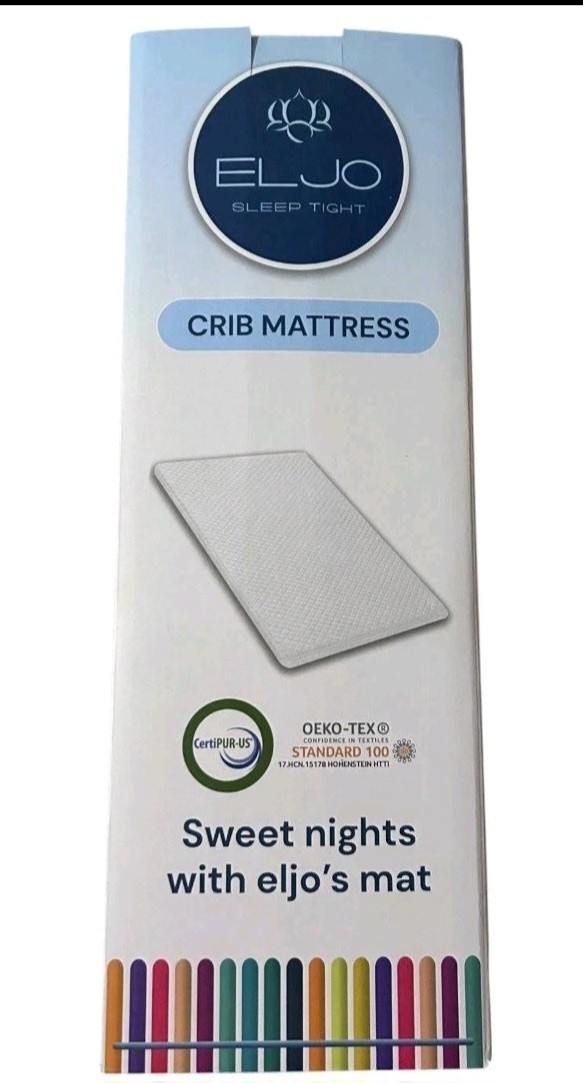 Eljo Sleep Tight Crib Mattress Sweet Nights With Eljo's Mat CertiPUR-US