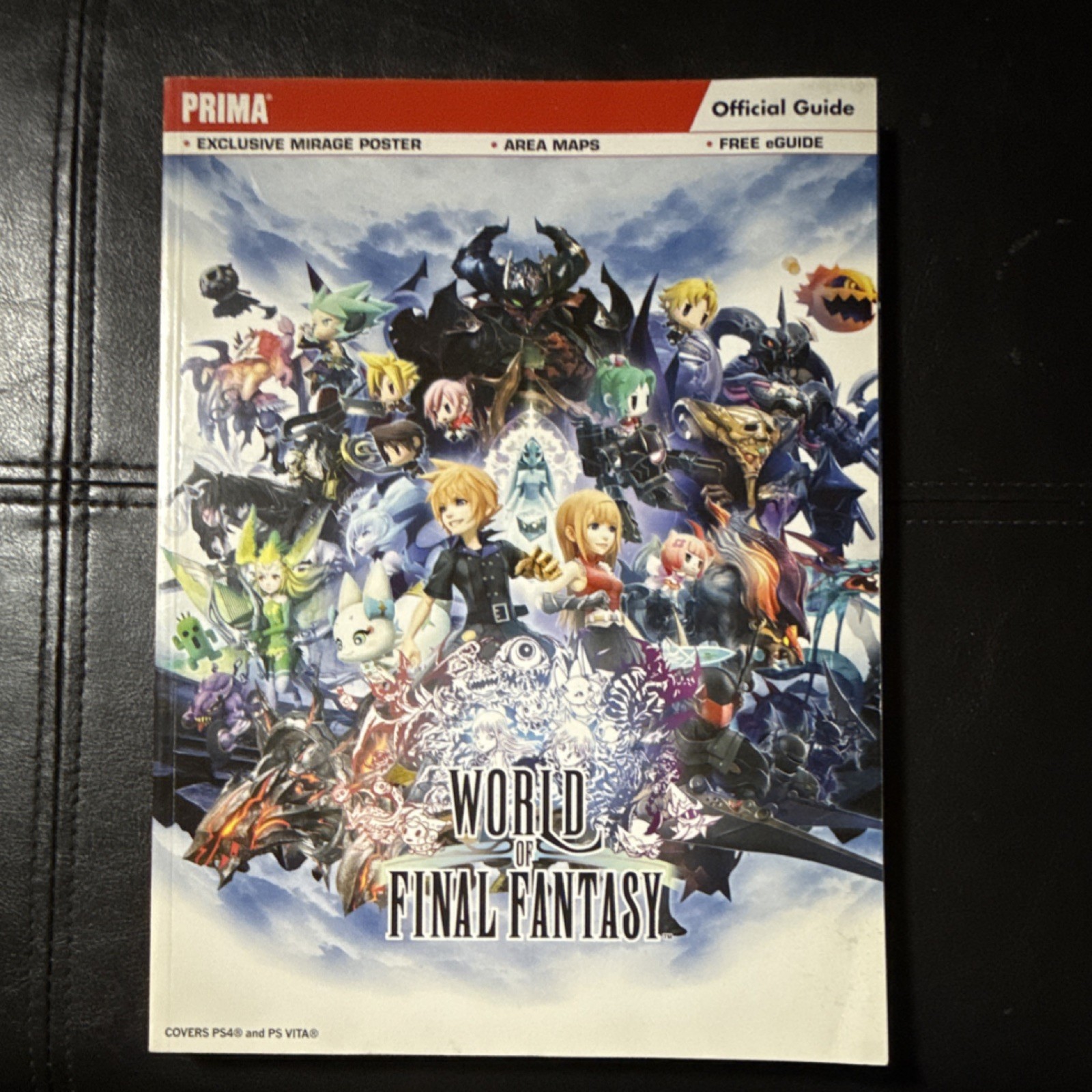 Prima Games World of Final Fantasy Strategy Guide Mirage Poster Area Maps