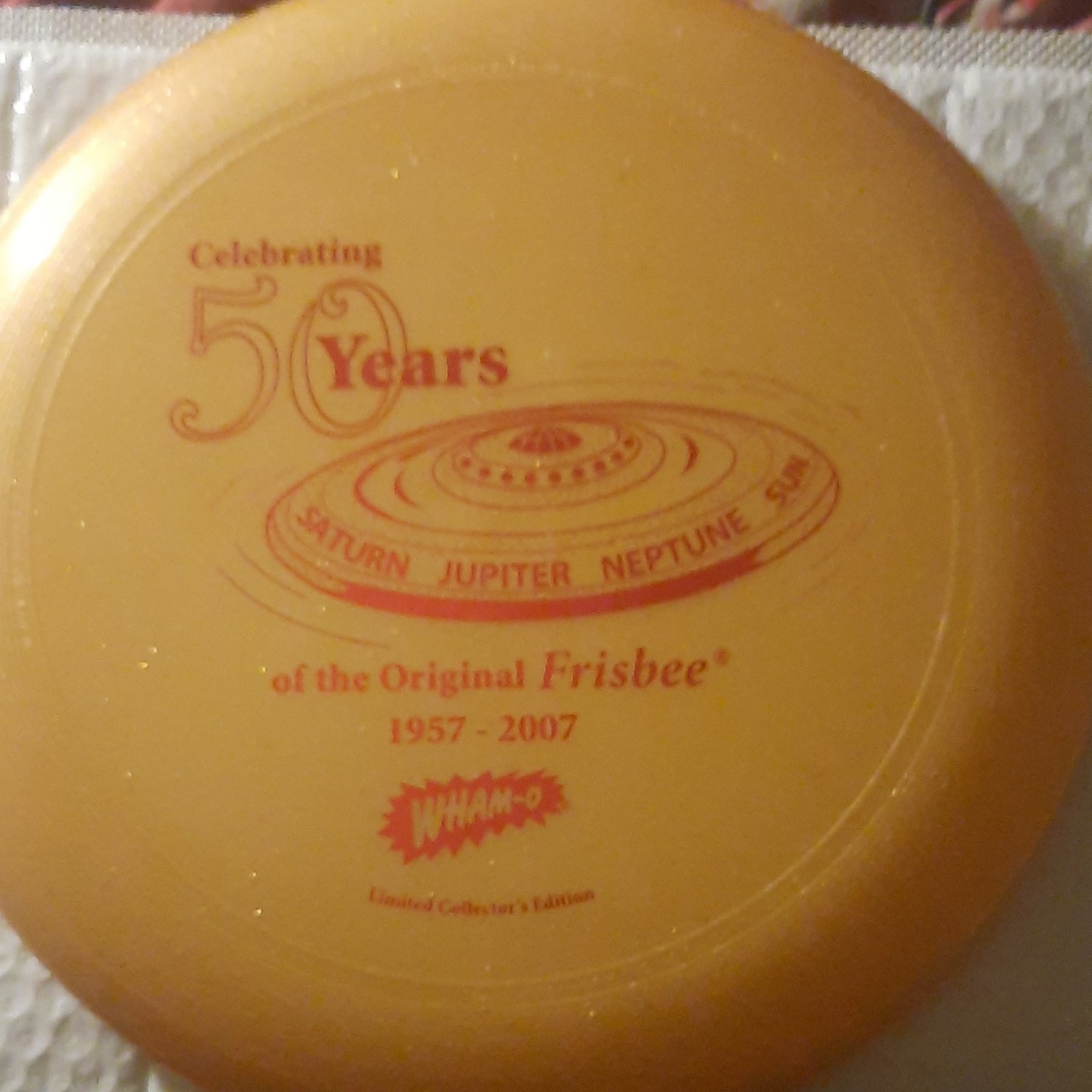 Wham-O Frisbee 50th Anniversary Limited Collector's Edition Gold 2007