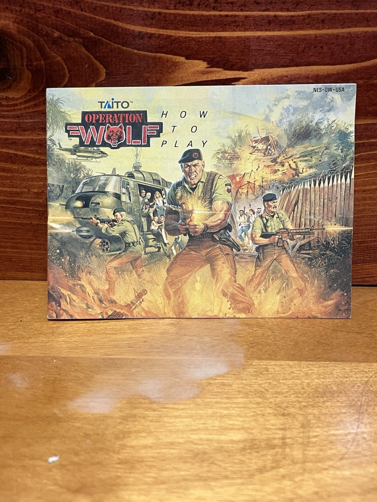 Operation Wolf NES Nintendo VTG Manual Instruction Booklet Only Authentic