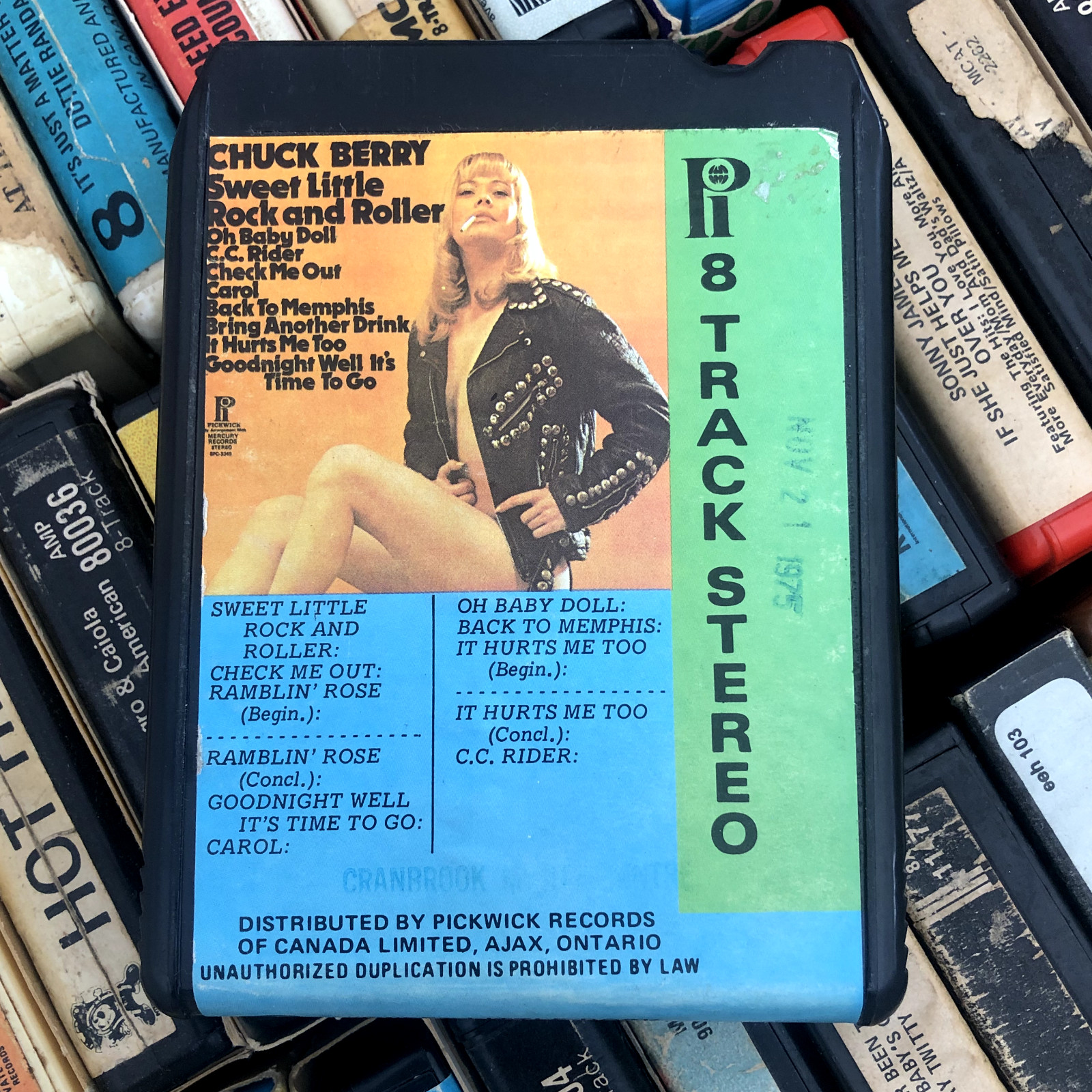 Chuck Berry : Sweet Little Rock & Roller, 8 Track CANADIAN 