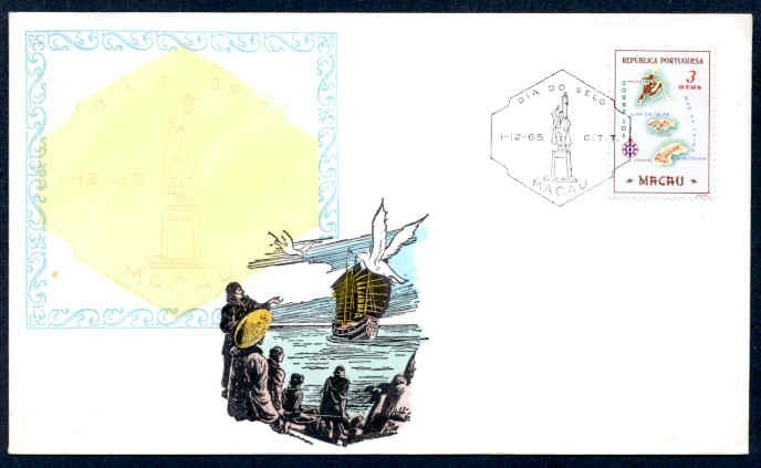 MACAO #384 DIA DO SELO CACHET