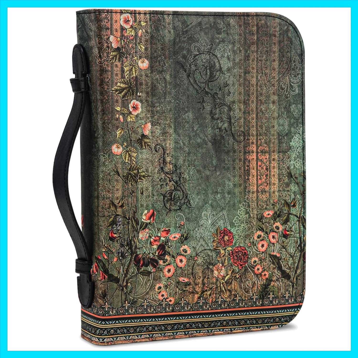 Bible Cover, Bible Carrying Book Case for Men,Protective Bible Organizer Hold...