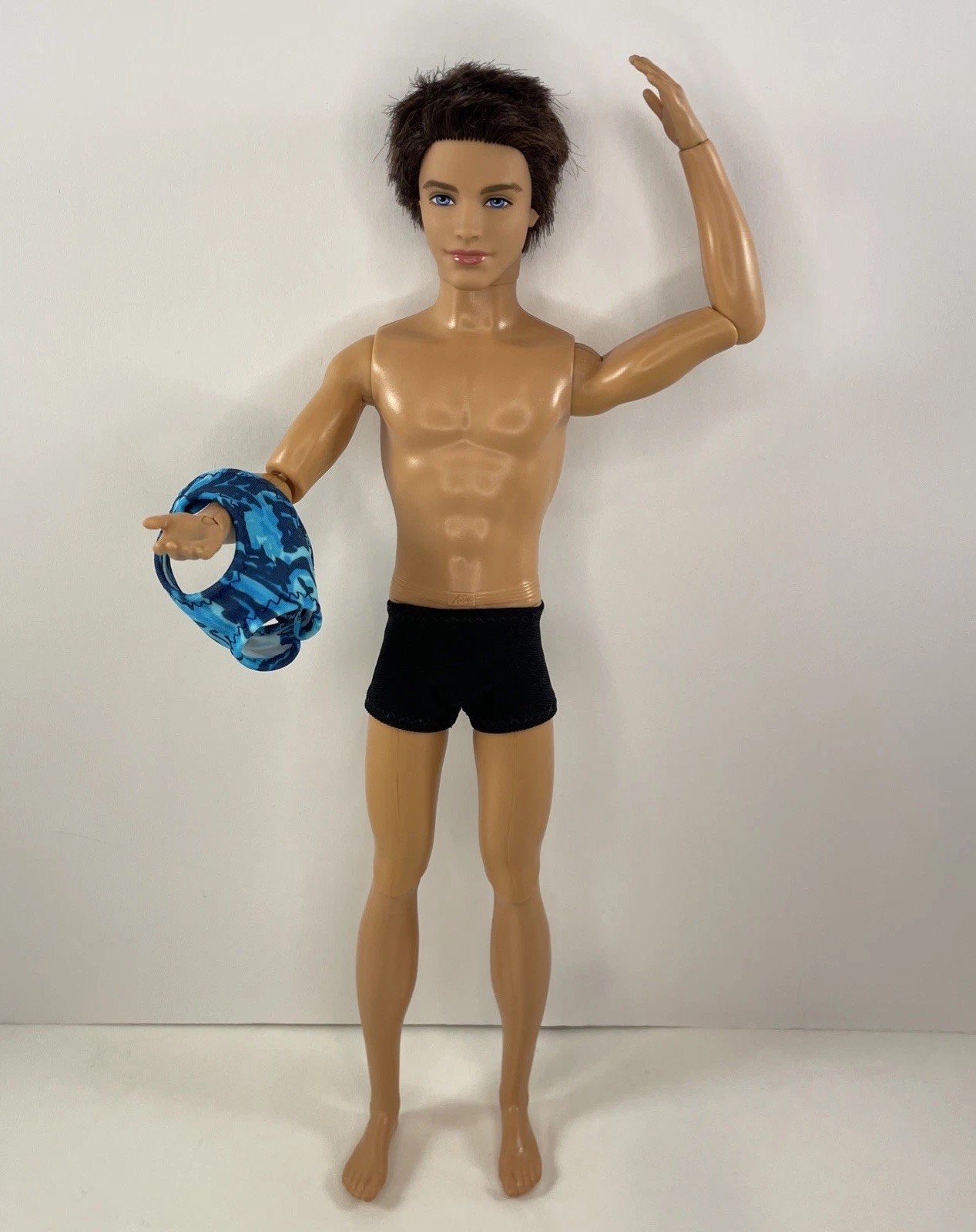 Barbie Fashionista Ken Ryan Doll Brunette Rooted Hair Articulated OOAK Suit +