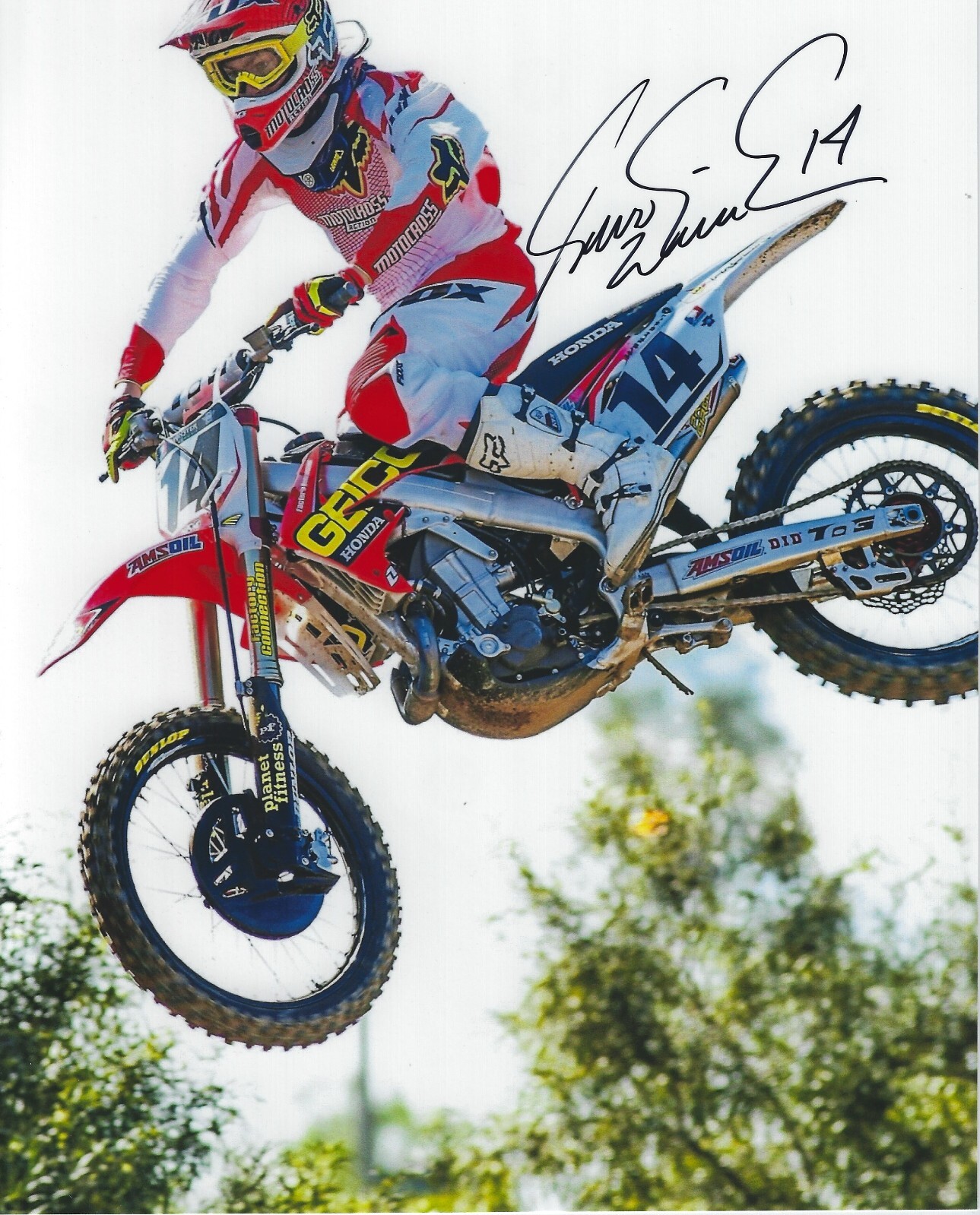 KEVIN WINDHAM Signed 8.5 x 11 Photo Signed REPRINT Motocross Racing FREE SHIP