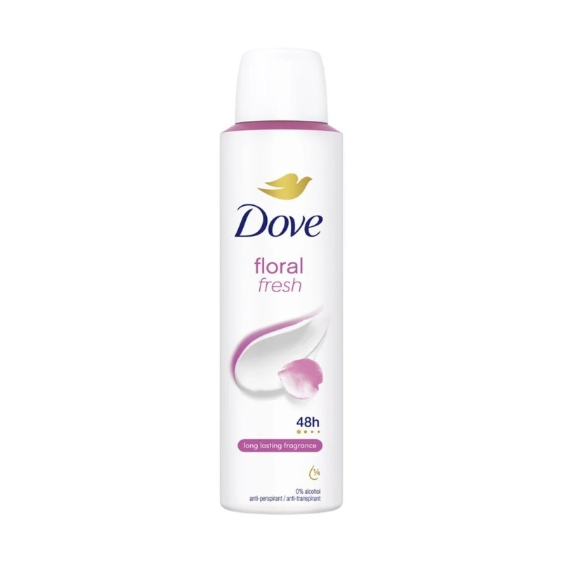 3x Dove Spray Deodorant Floral Fresh Long Lasting New Sealed 150ml Pack