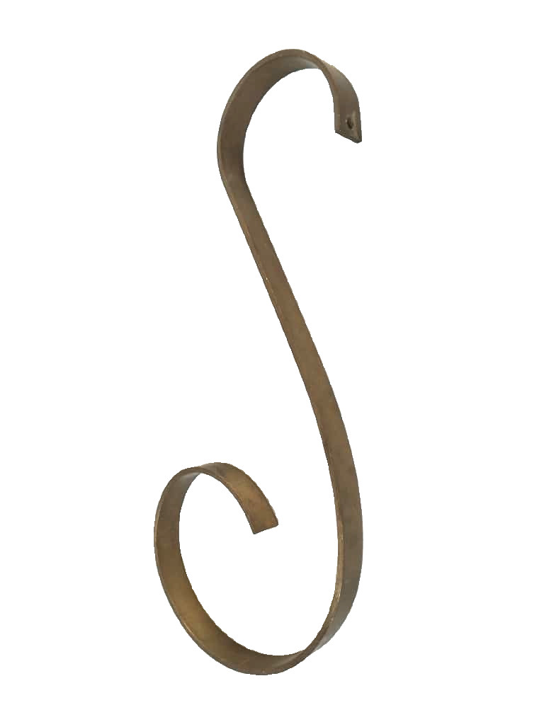 watson  solid Brass BED PART curly insert display replacenet antique vintage