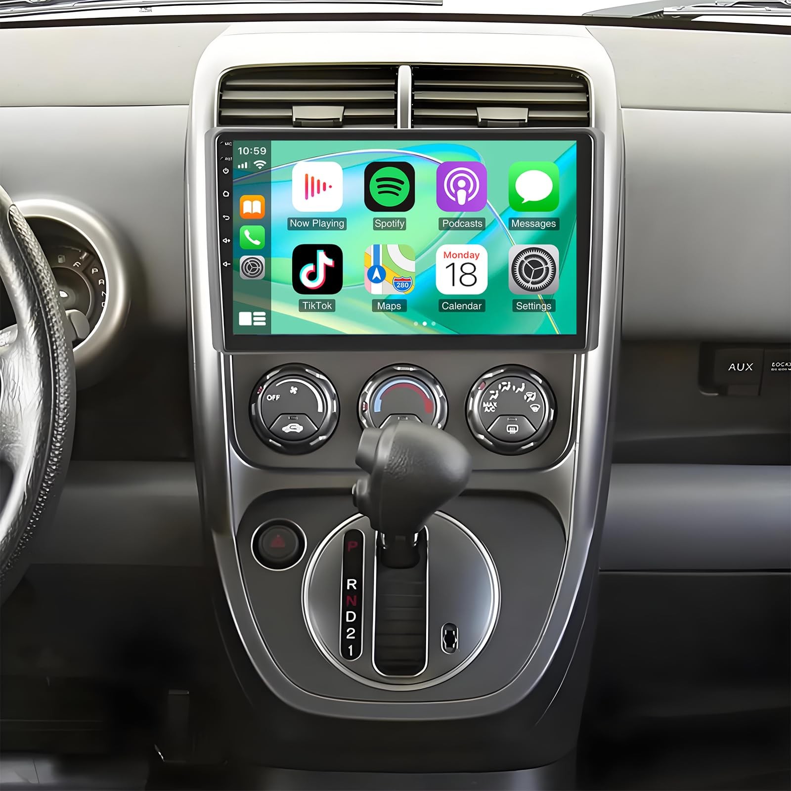 Android 14 10 Inch Car Stereo for Element 2003-2006 with Carplay GPS WiFi 4+64G