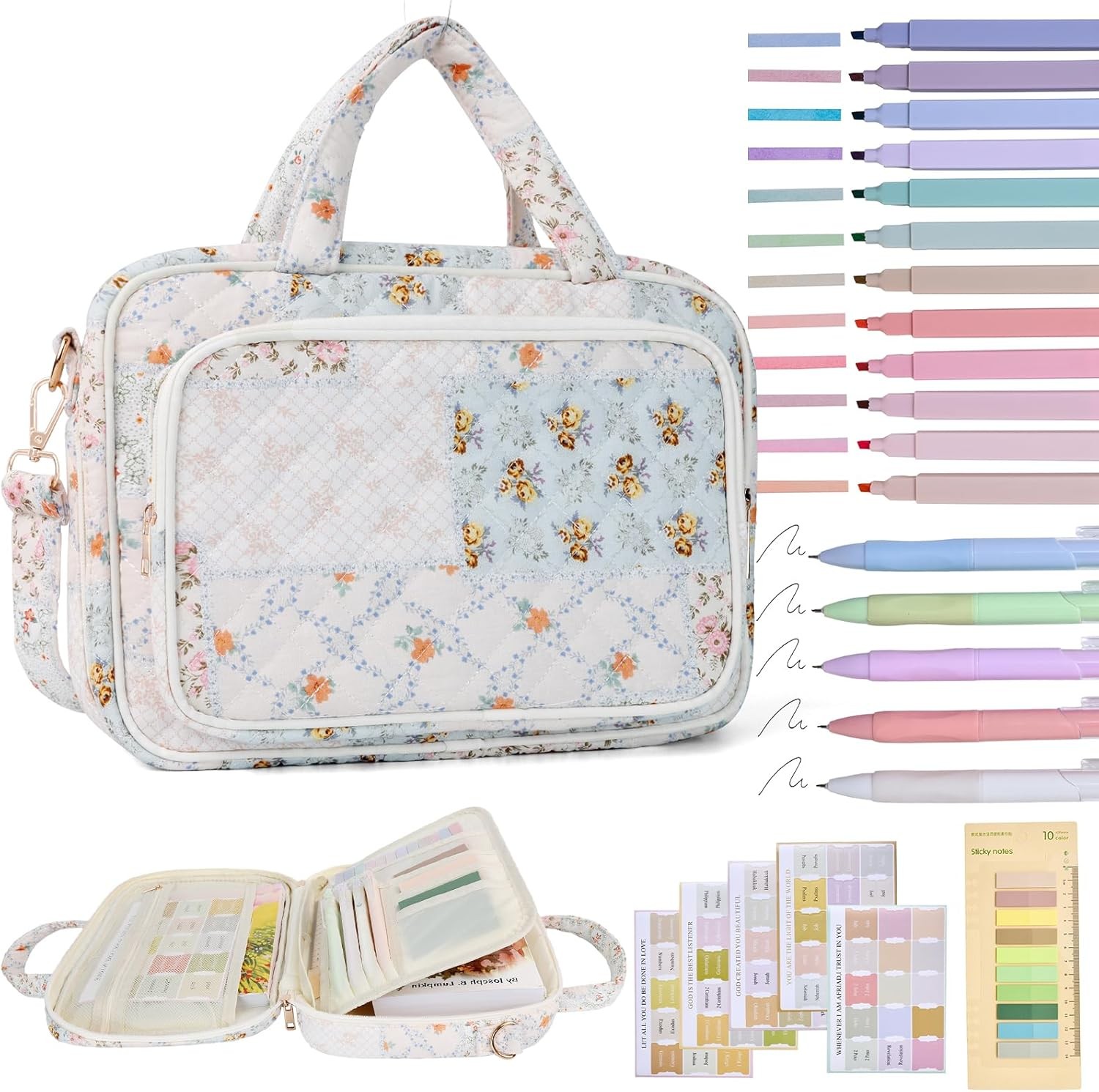 Bible Cover Case for Women Bible Study Supplies Christian Gifts for Women Church